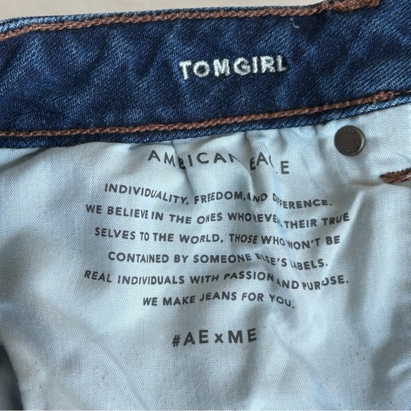 American Eagle Outfitters Tomgirl Cutoffs Jean Shorts - Picture 12 of 13